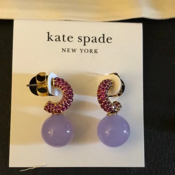 kate spade Jewelry Kate Spade Showtime Huggie Hoop Earrings